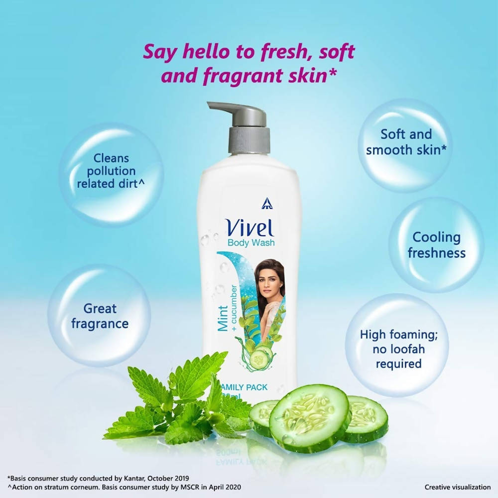 Vivel Body Wash - Mint & Cucumber