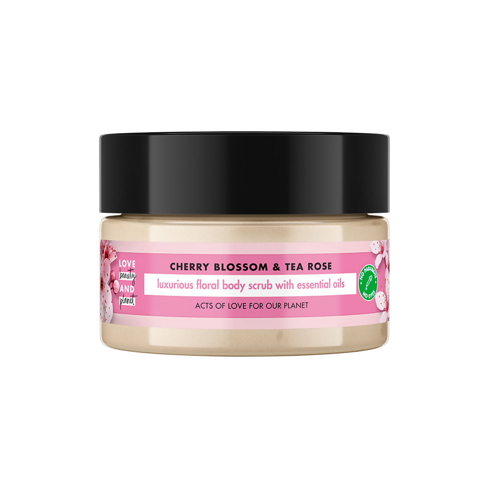 Love Beauty And Planet Cherry Blossom & Tea Rose Body Scrub - Distacart