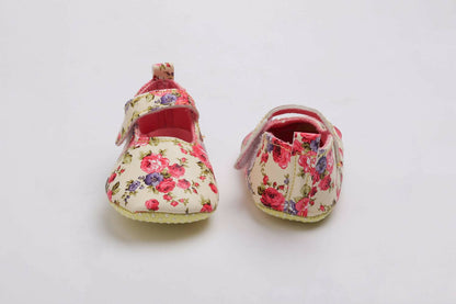 Tiny Bugs Girls Flowral Print Infants Booties - Pink - Distacart