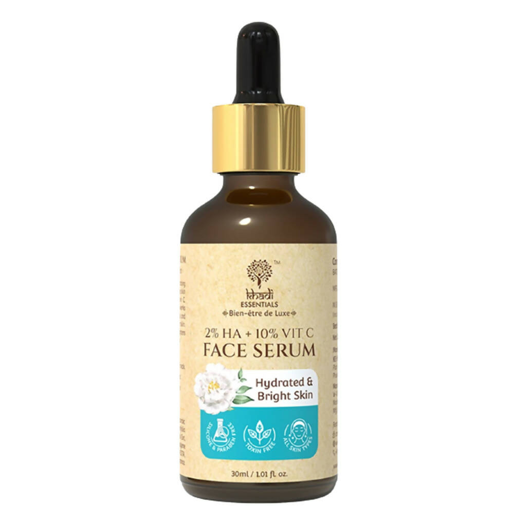 Khadi Essentials 2% HA + 10% Vitamin C Face Serum - Distacart