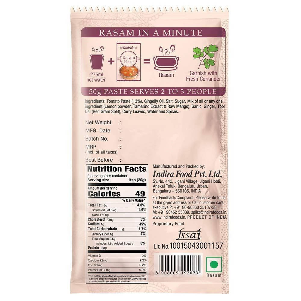 Indira's Rasam Paste Tomato Rasam - Distacart