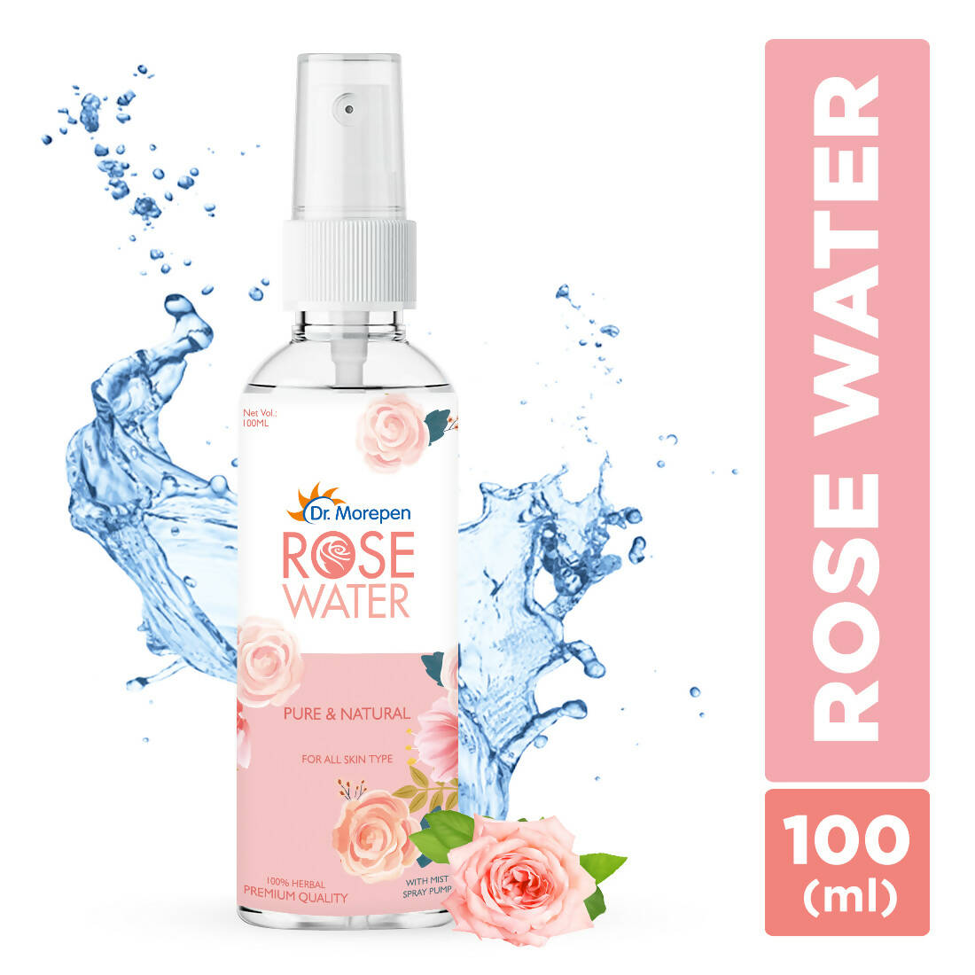Dr. Morepen Pure & Natural Rose Water Spray - Distacart