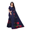 Vamika Printed Jute Silk Blue Saree (Elisa Navy)