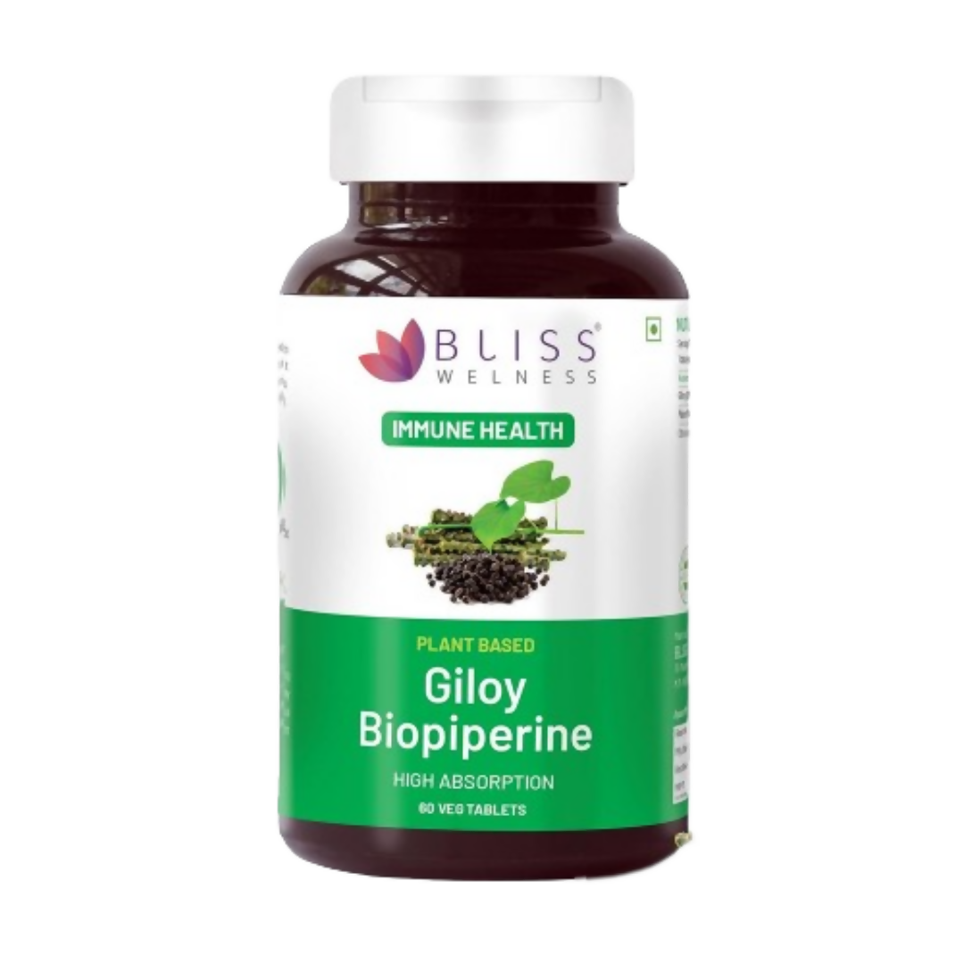 Bliss Welness Giloy Biopiperine Tablets - Distacart