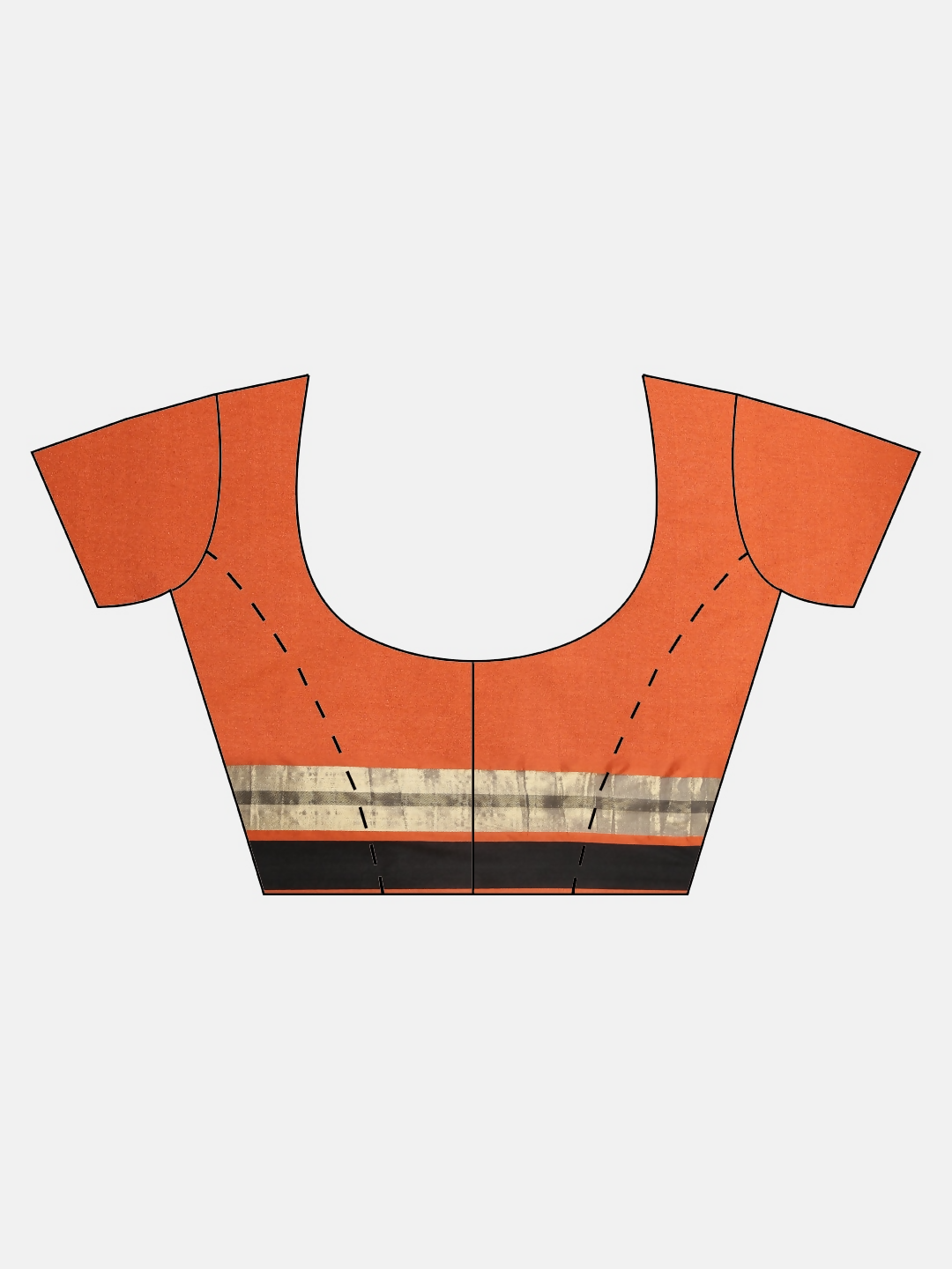 Saree Mall Rust Orange Solid Saree - Distacart