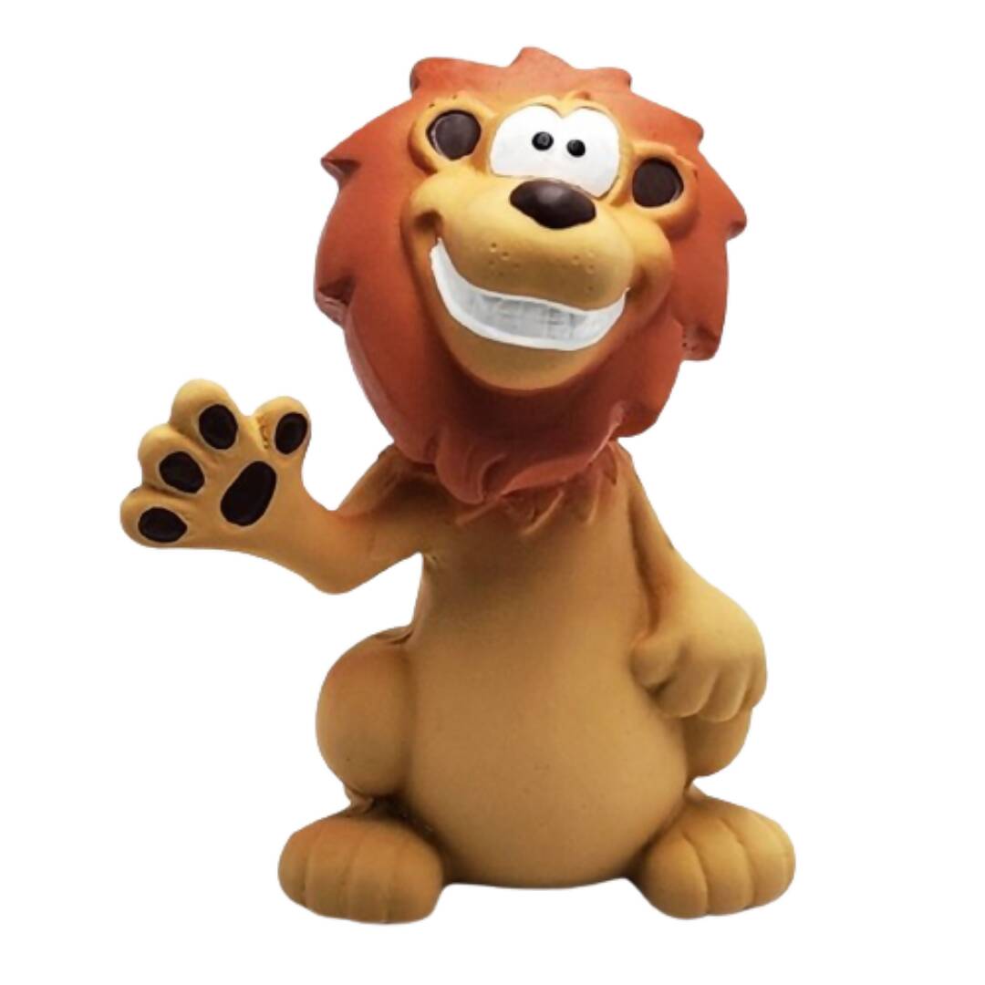 Goofy Tails Latex Dog Toys Lion - Distacart