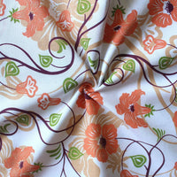 Thumbnail for Airwill Cotton Floral Pattern 4 Seater Table Cloth - Orange - Distacart