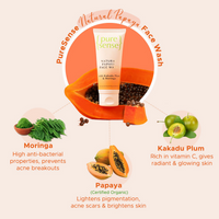 Thumbnail for PureSense Natural Papaya Face Wash - Distacart
