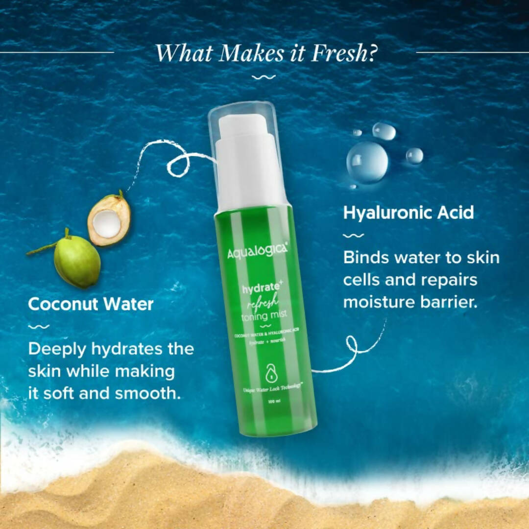 Aqualogica Hydrate+ Refresh Toning Mist - Distacart