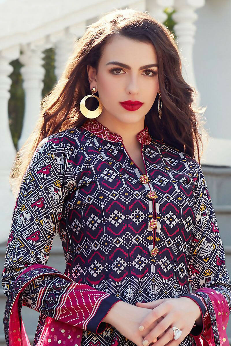 Partywear Designer Dark Blue Heavy Soft Killer Silk Salwar Suit - Anbazaar - Distacart