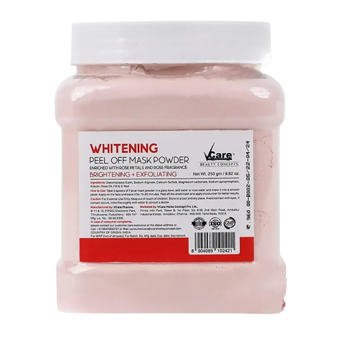 VCare Skin Whitening Rose Peel Off Mask Powder - Distacart