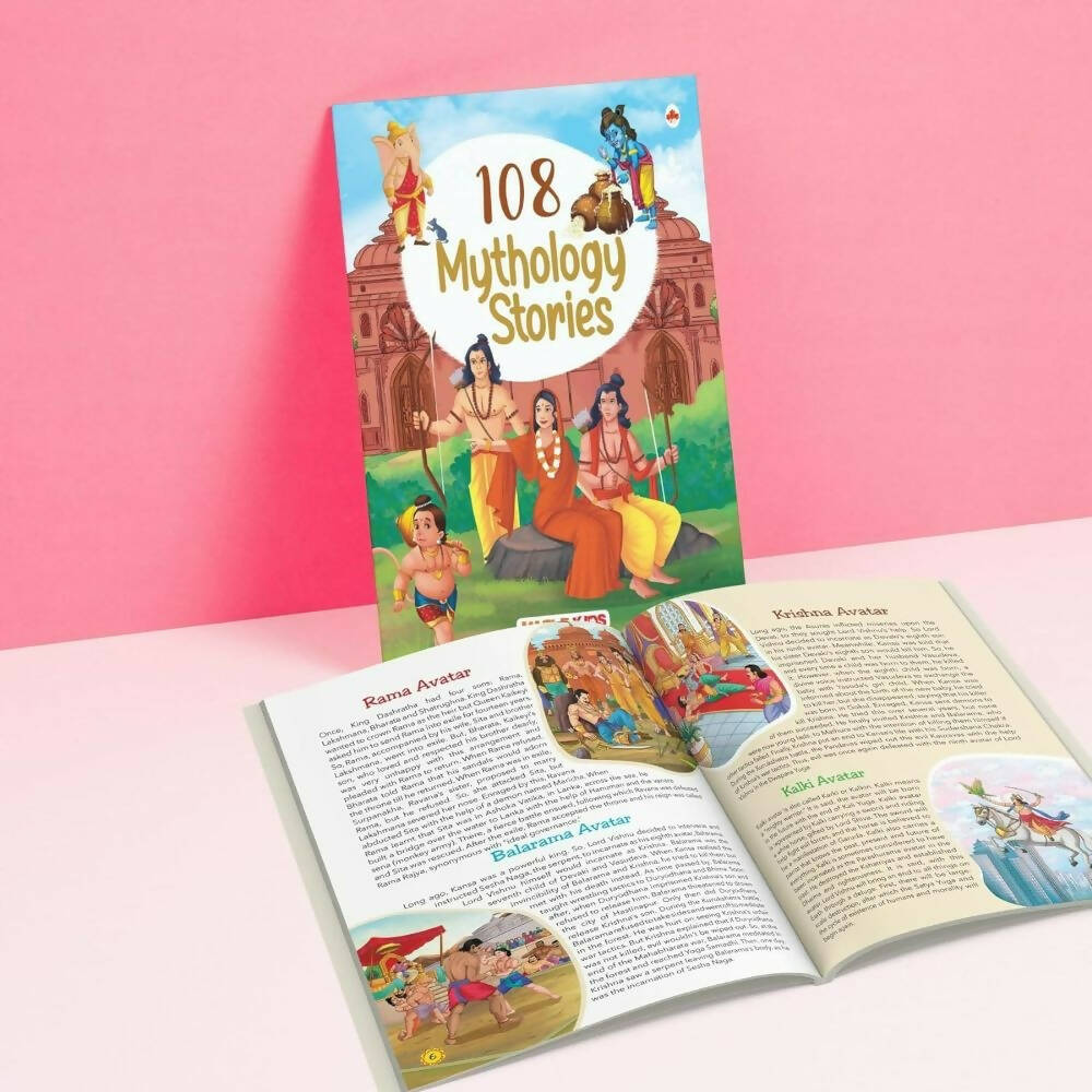 108 Indian Mythology Stories (Illustrated) - Story Book For Kids - Distacart
