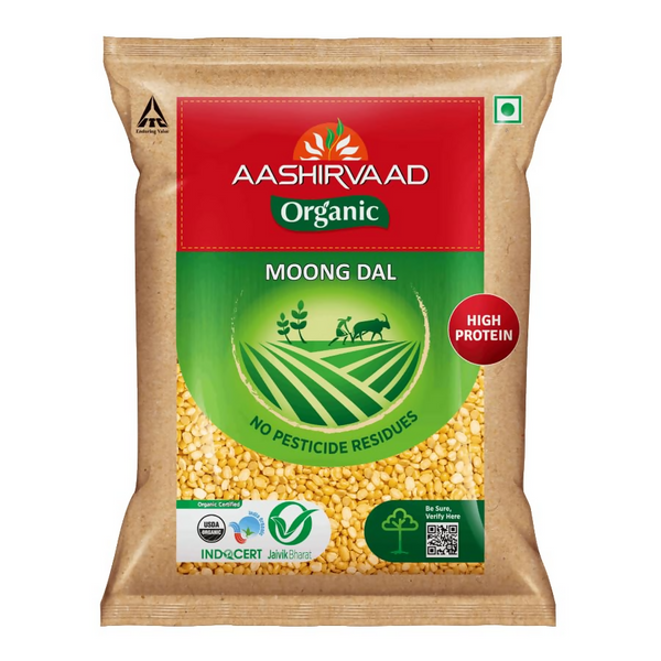 Aashirvaad Organic Moong Dal - Distacart