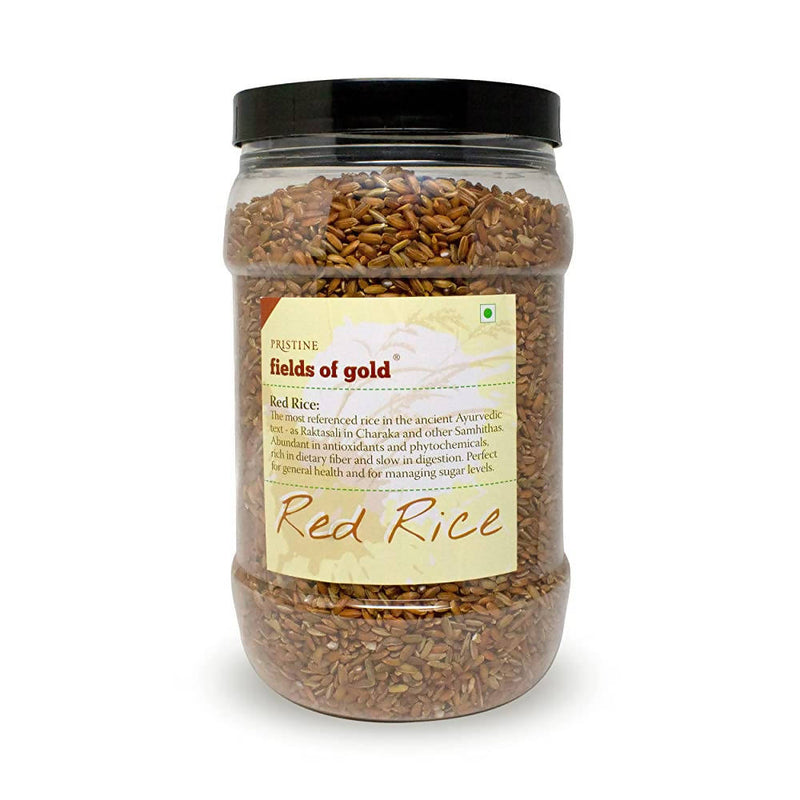 Pristine Fields of Gold - Red Rice Jar