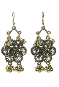 Thumbnail for Mominos Fashion Johar Kamal Golden-Plated Brass Finish Floral Desgin Choker For Women - Distacart