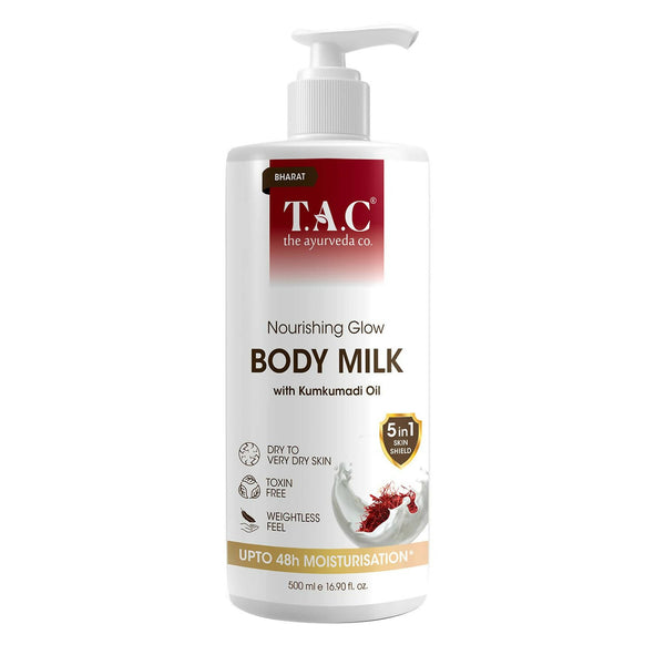 TAC - The Ayurveda Co. Nourishing Glow Body Milk with Kumkumadi Oil - Distacart