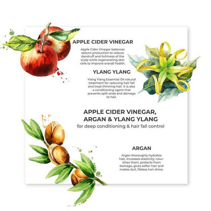 Juicy Chemistry Apple Cider Vinegar, Argan & Ylang Ylang Shampoo - Distacart