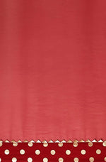 Thumbnail for Janasya Women's Red Poly Georgette Printed Saree With Blouse Piece