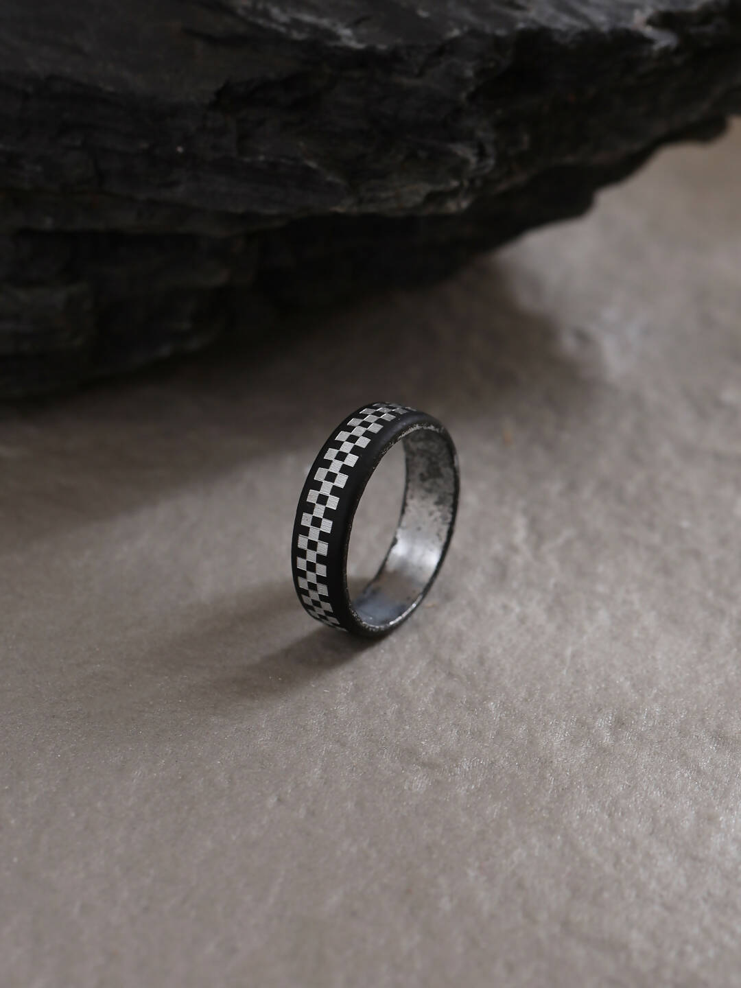 NVR Men's Black Metal Ring - Distacart