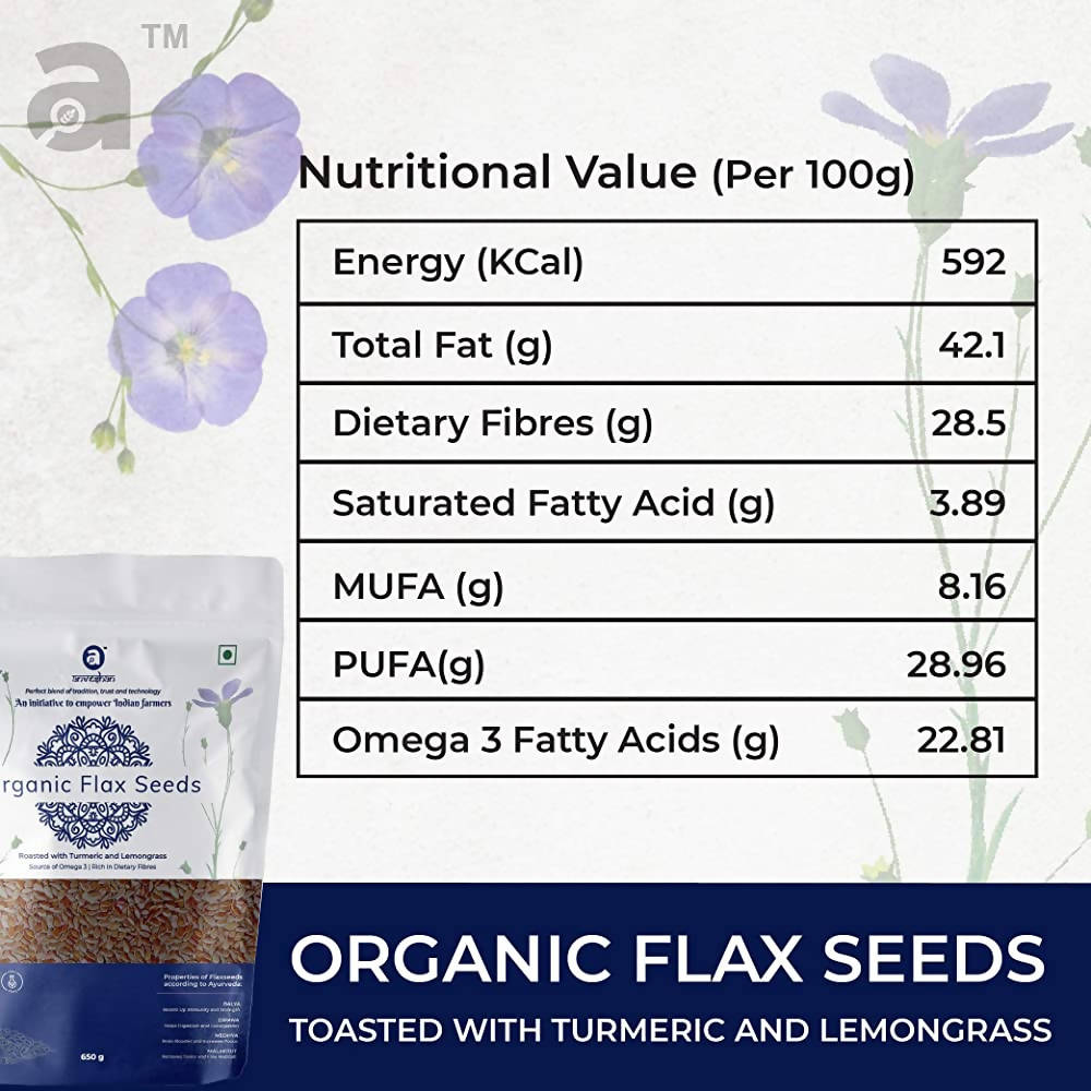 Anveshan Organic Roasted Flax Seeds