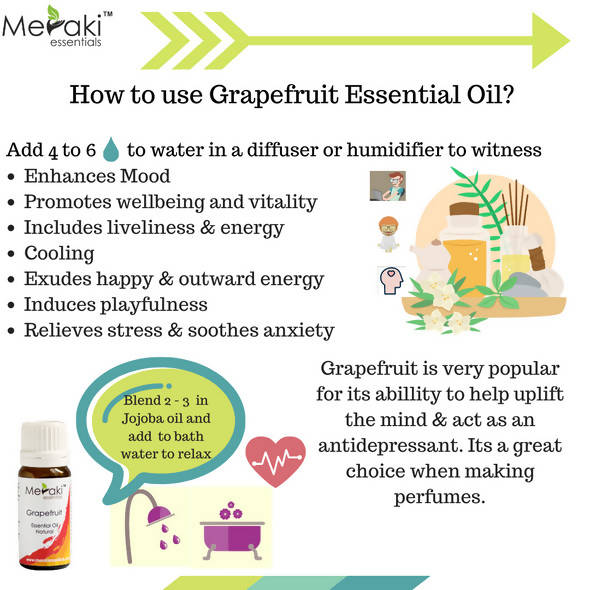 Meraki Essentials Grapefruit Essential Oil - Distacart