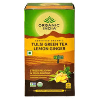 Thumbnail for Organic India Tulsi Green Tea Lemon Ginger 25 Tea Bags - Distacart