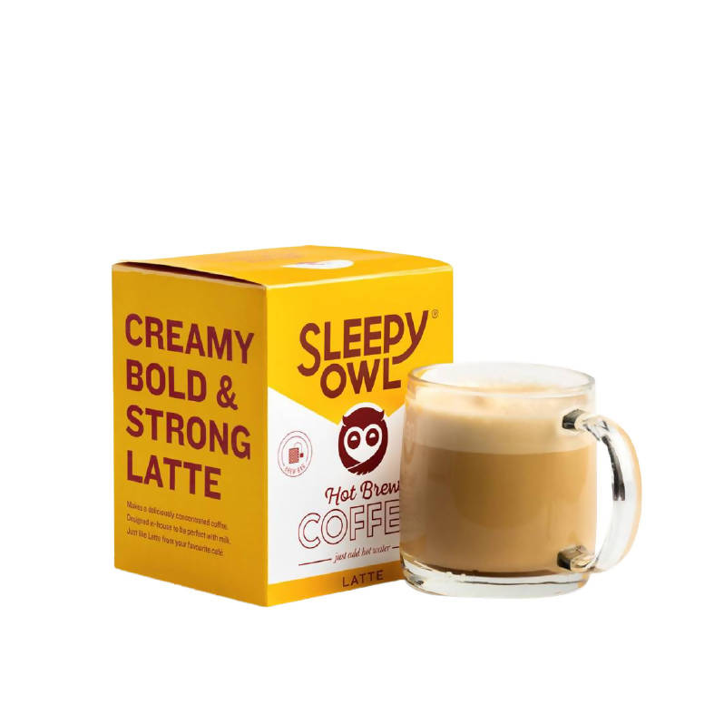 Sleepy Owl Hot Brew Latte Coffee Bags
