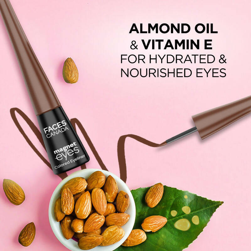 Faces Canada Magneteyes Color Eyeliner - Powerful Brown - Distacart