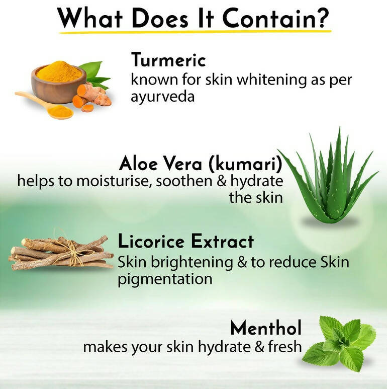 Muuchstac Herbal Skin Lightening Haldi Face Wash For Men - Distacart