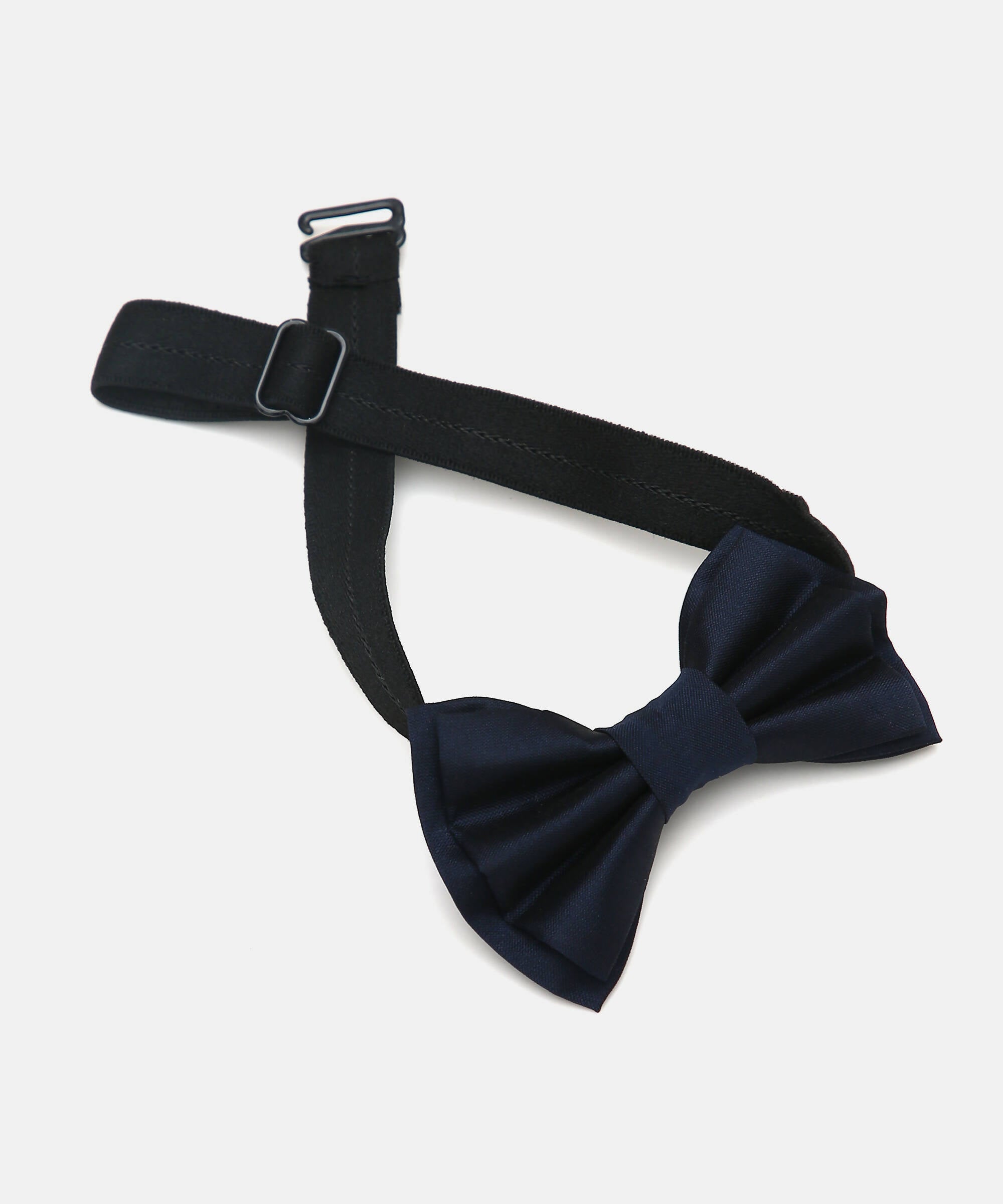 Manet Boys Solid Double Layer Bow - Navy - Distacart