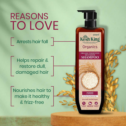 Kesh King Organics - Organic Fermented Rice Water Shampoo - Distacart