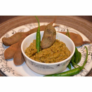 Monkeypod Green Chilli Pickle / Seema Chintakaya Pickle