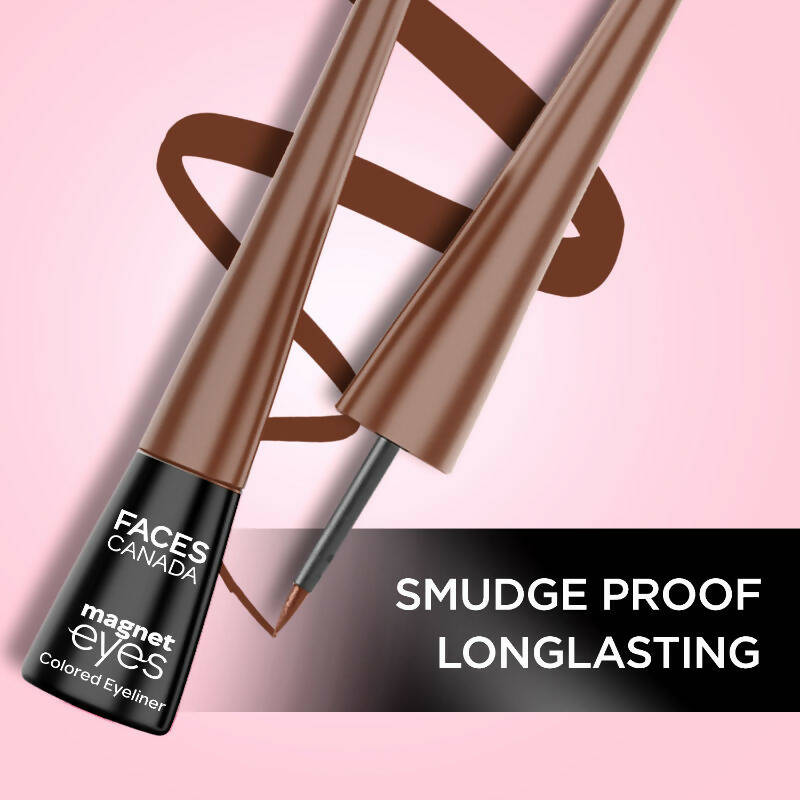 Faces Canada Magneteyes Color Eyeliner - Powerful Brown - Distacart