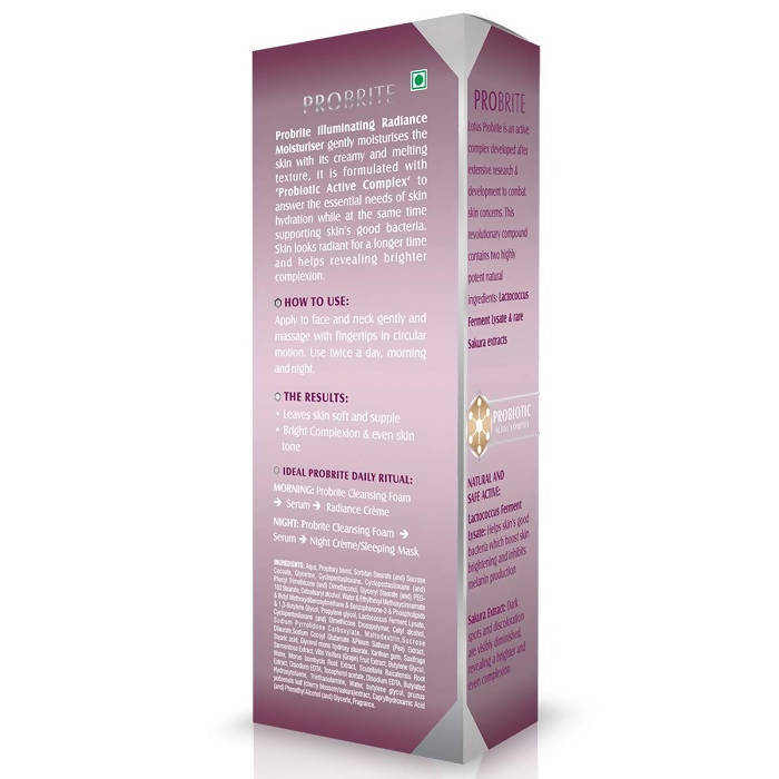 Lotus Herbals Probrite Illuminating Radiance Moisturiser - Distacart