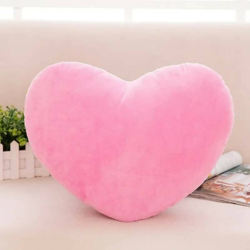 AVS Love Heart Shape Cushion Pillow For Valentine's Day (Light Pink) - Distacart