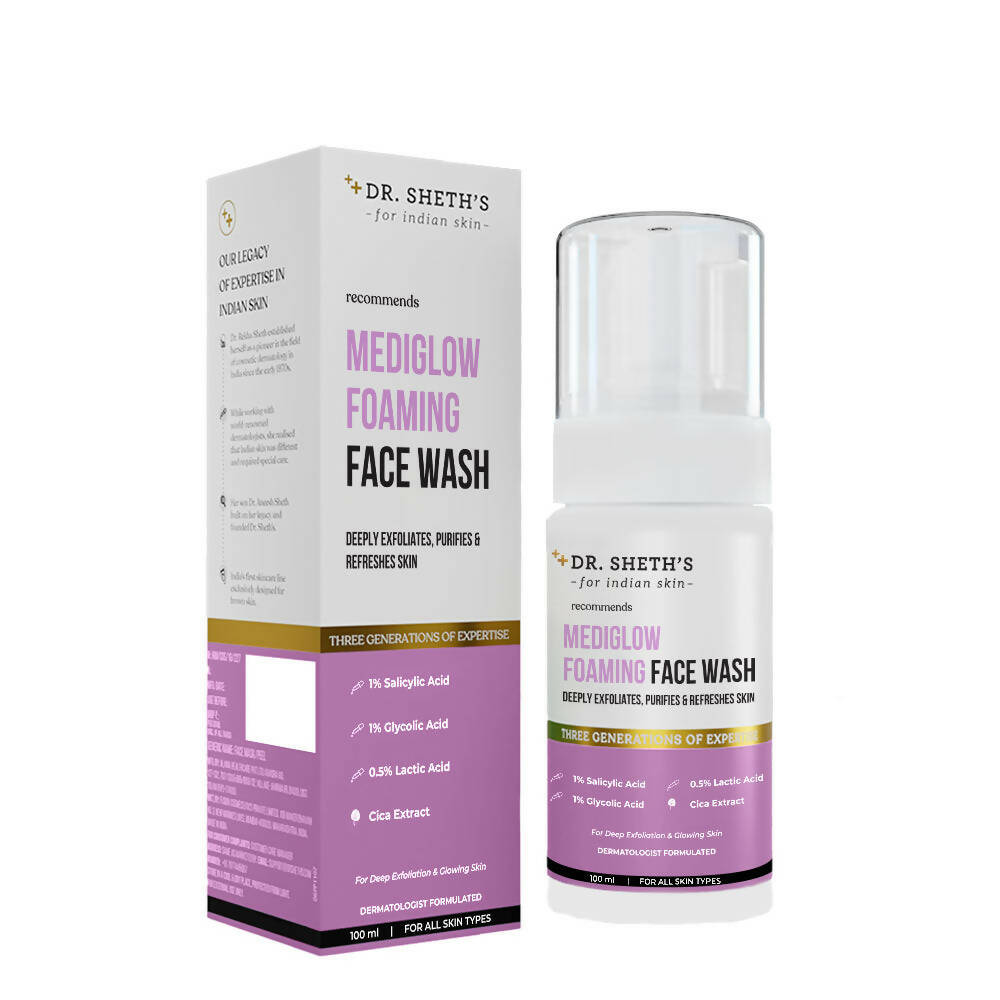 Dr. Sheth's Mediglow Foaming Face Wash - Distacart