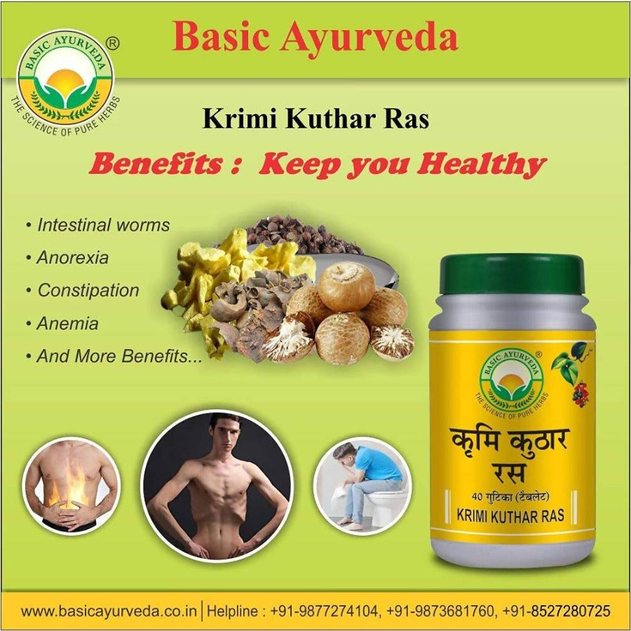 Basic Ayurveda Krimi Kuthar Ras Tablet Benefits