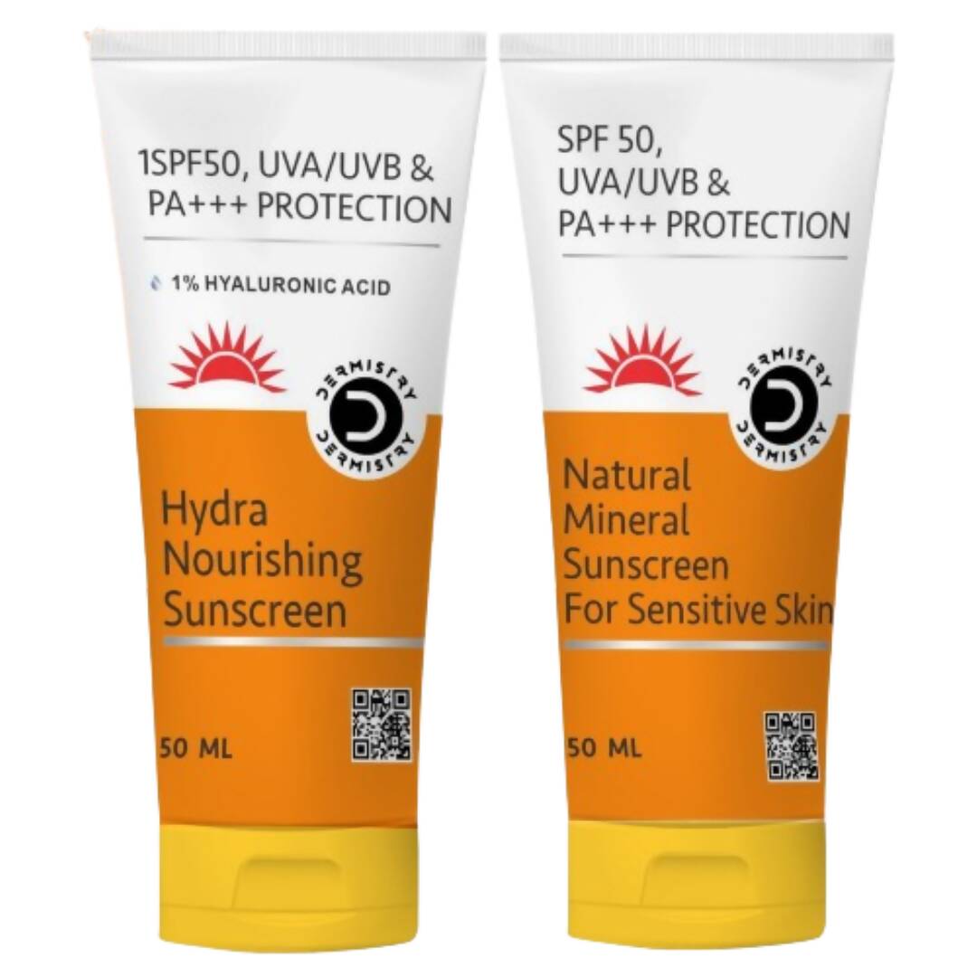 Dermistry Hydra Nourishing Sunscreen & Natural Mineral Sunscreen - Distacart