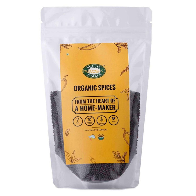 Millet Amma Organic Mustard Black Big Seeds