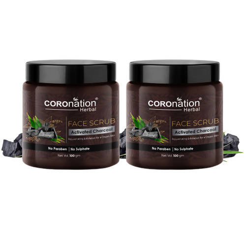 Coronation Herbal Activated Charcoal Face Scrub - Distacart