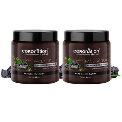 Coronation Herbal Activated Charcoal Face Scrub - Distacart