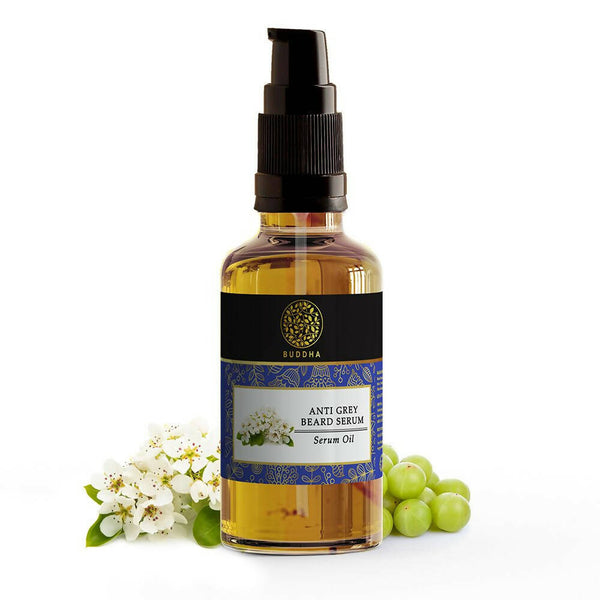 Buddha Natural Grey Beard Hair Oil Serum - Distacart