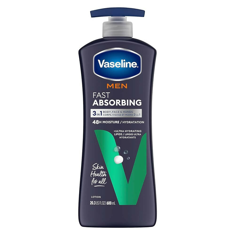 Vaseline Men Fast Absorbing Body and Face Lotion - Distacart