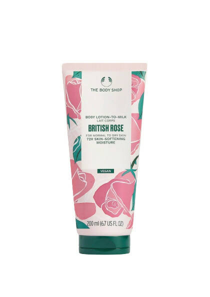 The Body Shop British Rose Lotion-To-Milk - Distacart