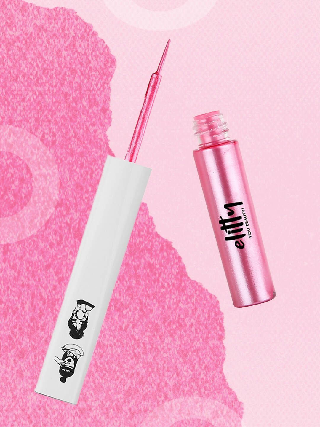 Elitty Pink Pop Color Metallic Finish Liquid Eyeliner - Space Goddess (Pink) - Distacart