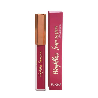 FLiCKA Weightless Impression 09 September - Purple Matte Finish Liquid Lipstick - Distacart
