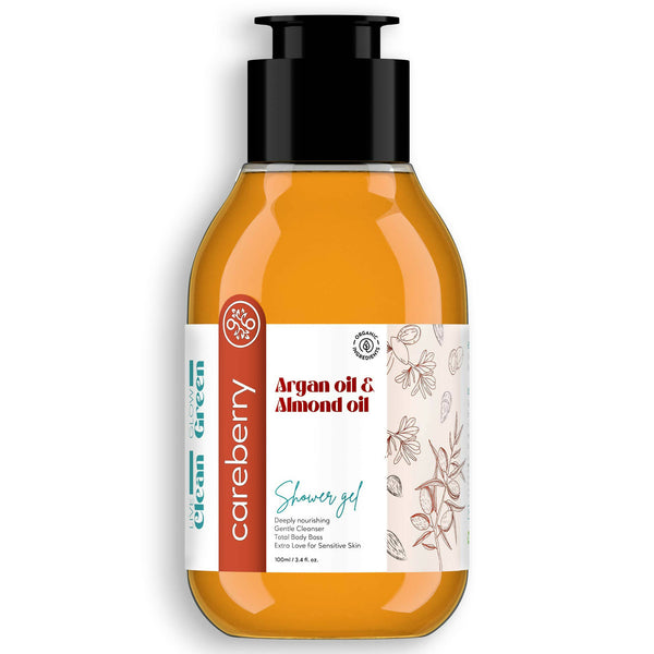 Careberry Argan & Almond Oil Shower Gel - Distacart