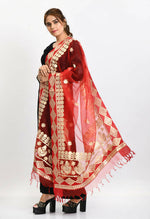 Thumbnail for Mominos Fashion Moeza Women Organza Gotta Patti Bridal Dupatta Red Dupatta - Distacart