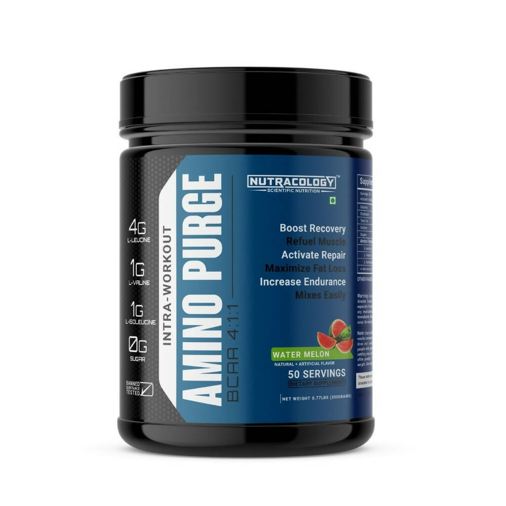 Nutracology Amino Purge BCAA 4:1:1 Ratio Performance Boost - Distacart