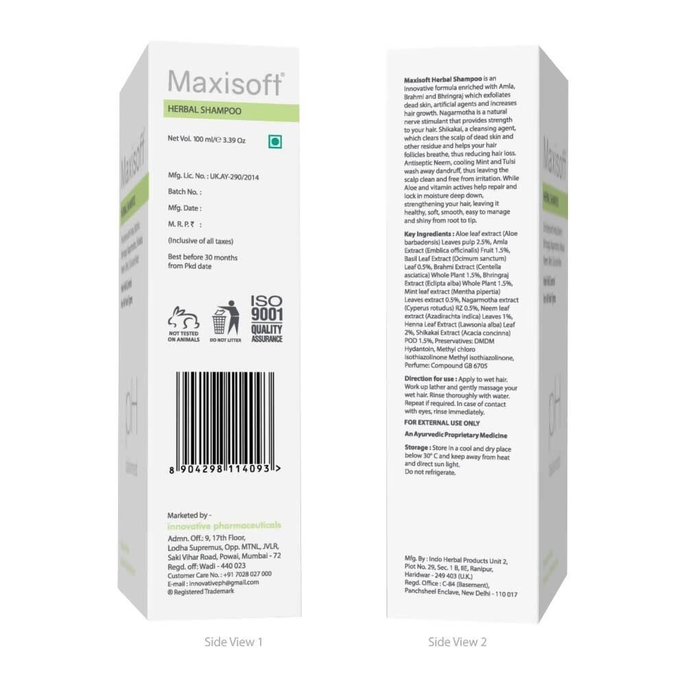 Maxisoft Herbal Shampoo - Distacart